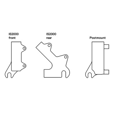 Adaptér predného 200mm/zadného 180mm brzd.kotúča