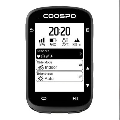 Computer Coospo CS500 s GPS a USB nabíjaním. V cene výrobku je zahrnutý recykl.pop.pre SR v sume 0,1248 €/kg.