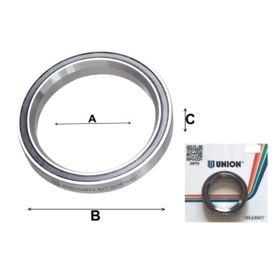 Ložisko hl.zloženia, 40x51,8x7,5 mm, CB-776