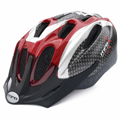 *Prilba MPB, veľ.M(53-57 cm) s otoč.uťah.,červ/str