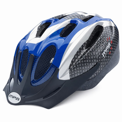 *Prilba MPB, veľ.M(53-57 cm) s otoč.uťah.,modro/st