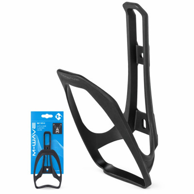 Košík na fľašu plast, M-WAVE, čierny