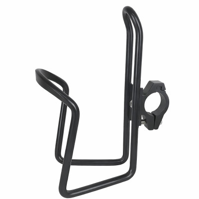 Košík na fľašu Al. s držiakom na riadidlá, čierny