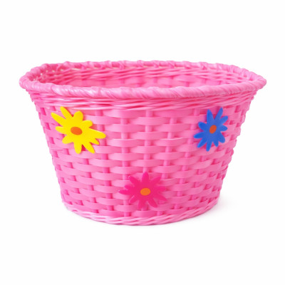 Košík predný plast, detský, ružový