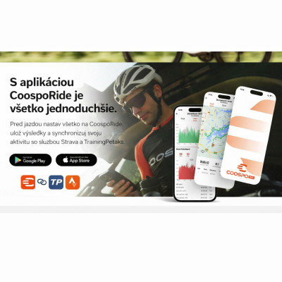 Computer Coospo CS500 s GPS a USB nabíjaním. V cene výrobku je zahrnutý recykl.pop.pre SR v sume 0,1248 €/kg.