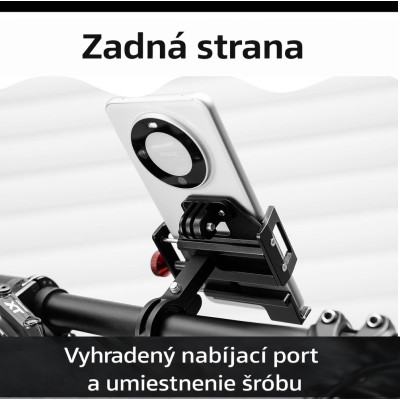 Držiak RockBros otočný na Smartfón pre riaditka, dural