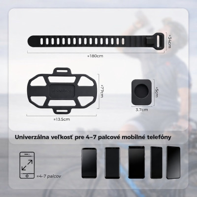 Držiak RockBros na Smartfón na predstavec, silikón