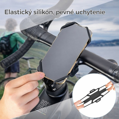Držiak RockBros na Smartfón na predstavec, silikón