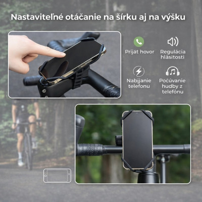 Držiak RockBros na Smartfón na predstavec, silikón