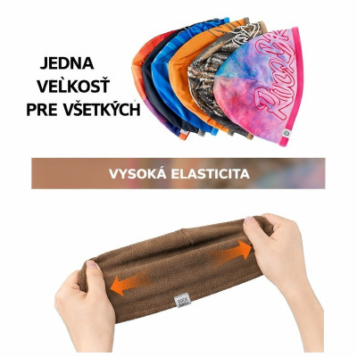 Termo čiapka Rockbros z fleecu s krytím na uši, modrá