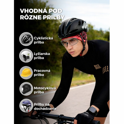 Termo čiapka Rockbros z fleecu s krytím na uši, sivá