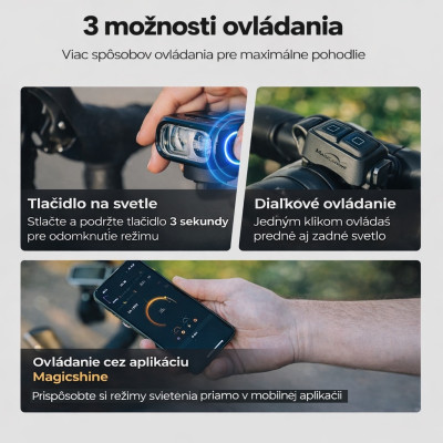 Svetlo predné Magicshine Hori 1300 Lm. V cene výrobku je zahrnutý recykl.pop.pre SR v sume 0,1248 €/kg.