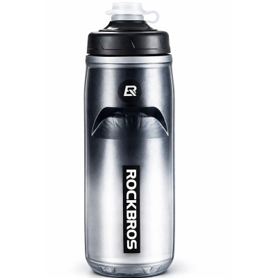 Cyklofľaša termo RockBros, čierna, 620 ml, polypropylén PP5