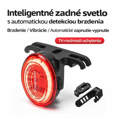 Svetlo zadné RB COB LED, IPX7, USB nabíjateľné,...