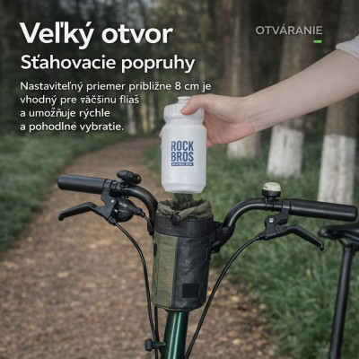 Taška RockBros na riadidlá 0,7L  s popruhom na rameno