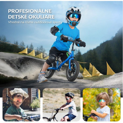 Okuliare Rockbros, detské,červené