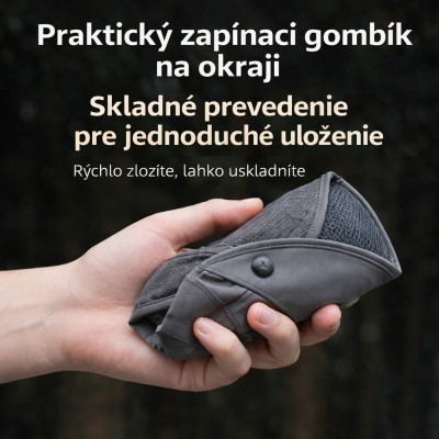 Šiltovka RockBros aj pod prilbu na bicykel je vyrobená z cooling fire látky, sivá