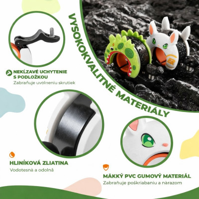 Zvonček RockBros, dural mini, 100 dB,motív zajac