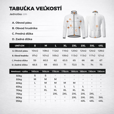 Bunda-cyklistická RockBros vetruodolná, veľ.XL, svetloreaktívna