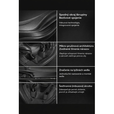 Sedlo detské RockBros, ergonomické, čierne