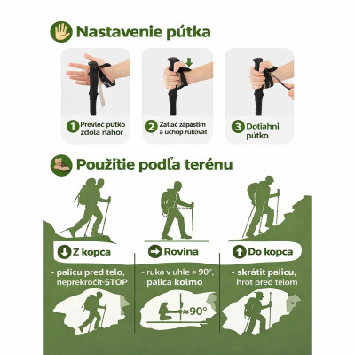 Trekingové palice RockBros, Nordic Walking, pár