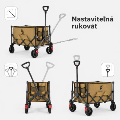 *Skladací kempingový vozík RockBros Qunature, objem 120L