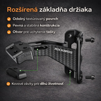Adaptér Rockbros na upevnenie 2 košíkov na fľašu, 84 g