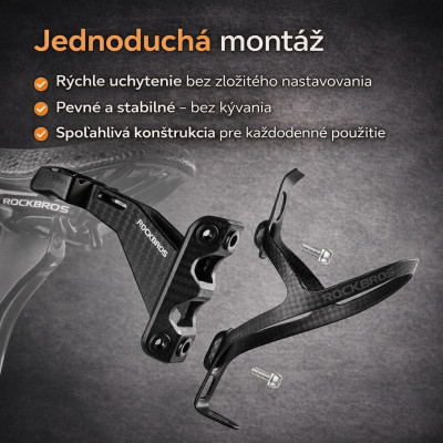 Adaptér na upevnenie 2 košíkov na fľašu