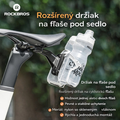 Adaptér Rockbros na upevnenie 2 košíkov na fľašu, 84 g