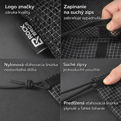 Taška RockBros multifunkčná na riadidlá, 1,5l,čierna