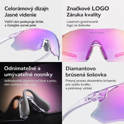 Okuliare Rockbros,biele