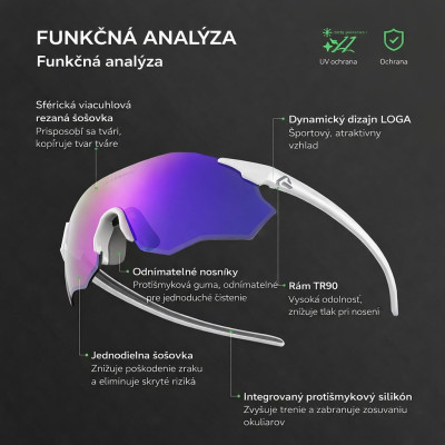 Okuliare Rockbros,biele