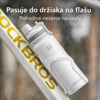 Cyklofľaša termo nerezová RB, biela, 1200 ml