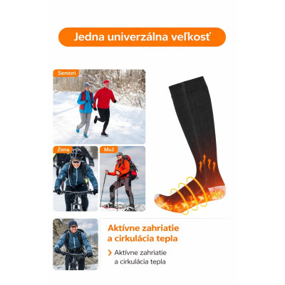 Ponožky RB elektricky vyhrievané ponožky