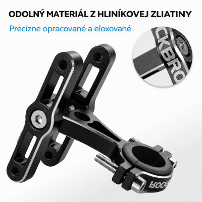 Držiak RB 2 ks košíkov fľaše s úchytom na sedlovku