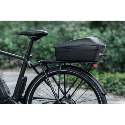 Kufor plast na zadný nosič s RU systémom,12 litrov