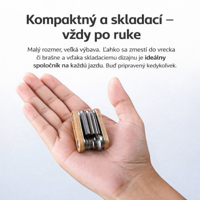 Náradie RockBros multifunkčné skladacie, 8 funkcii