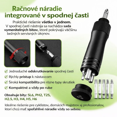 Pumpa RB mini pumpa MTB s držiakom, 120PSI