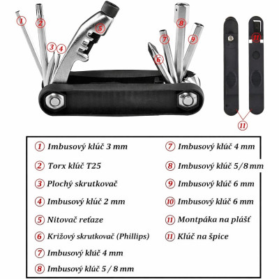 Nár. RB multifunkčné skladacie 12 funkcii