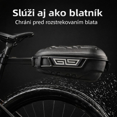 Taška RB s nosičom na sedlovku, 9L, čierna