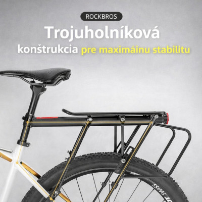 Nosič zadný RB na sedlovku dural, nosnosť do 50kg