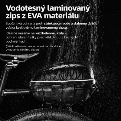 Taška RB s nosičom na sedlovú trubku, cca. 12L, čierna