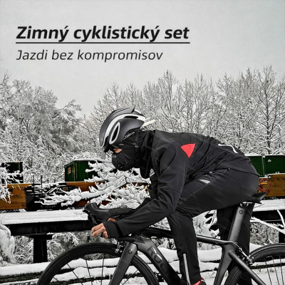 Cyklistické terrmo nohavice RockBros, veľ.L, vodotesné, čierne