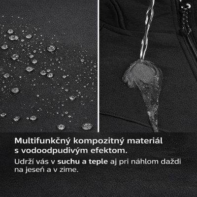 Cyklistické termo nohavice RockBros, veľ.XXL, vodotesné, čierne