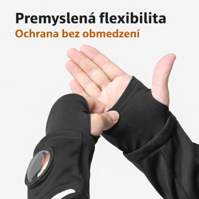 Bunda-RockBros softshellová s kapucou, veľ.3XL