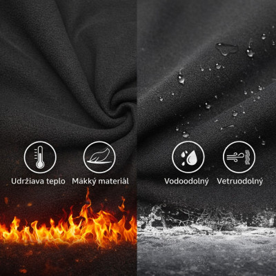 Vesta zimná fleecová s kapucou, veľ.3XL