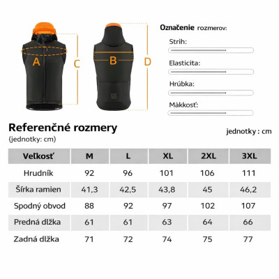 *Vesta RockBros termo softshellová s kapucou, veľ.2XL