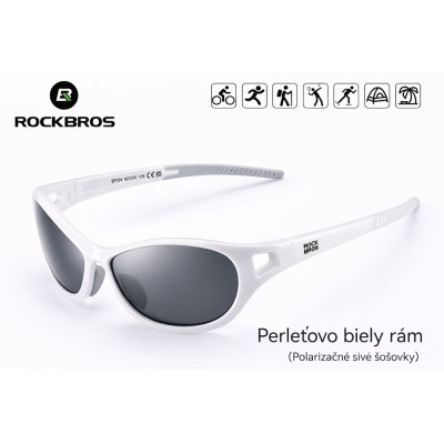 Okuliare Rockbros, perleťovo biele