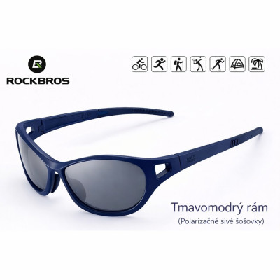 Okuliare Rockbros, tmavomodré