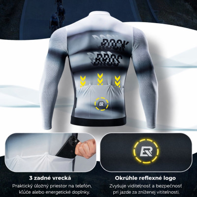 Cyklistický dres RockBros s dlhým rukávom, veľ.XXL, pánsky